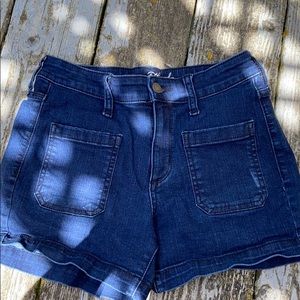 Vintage style denim shorts
